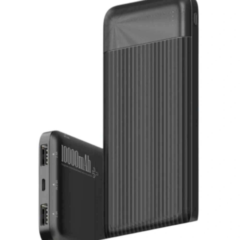 Portable Charger 15w Multi Port Black Power Bank
